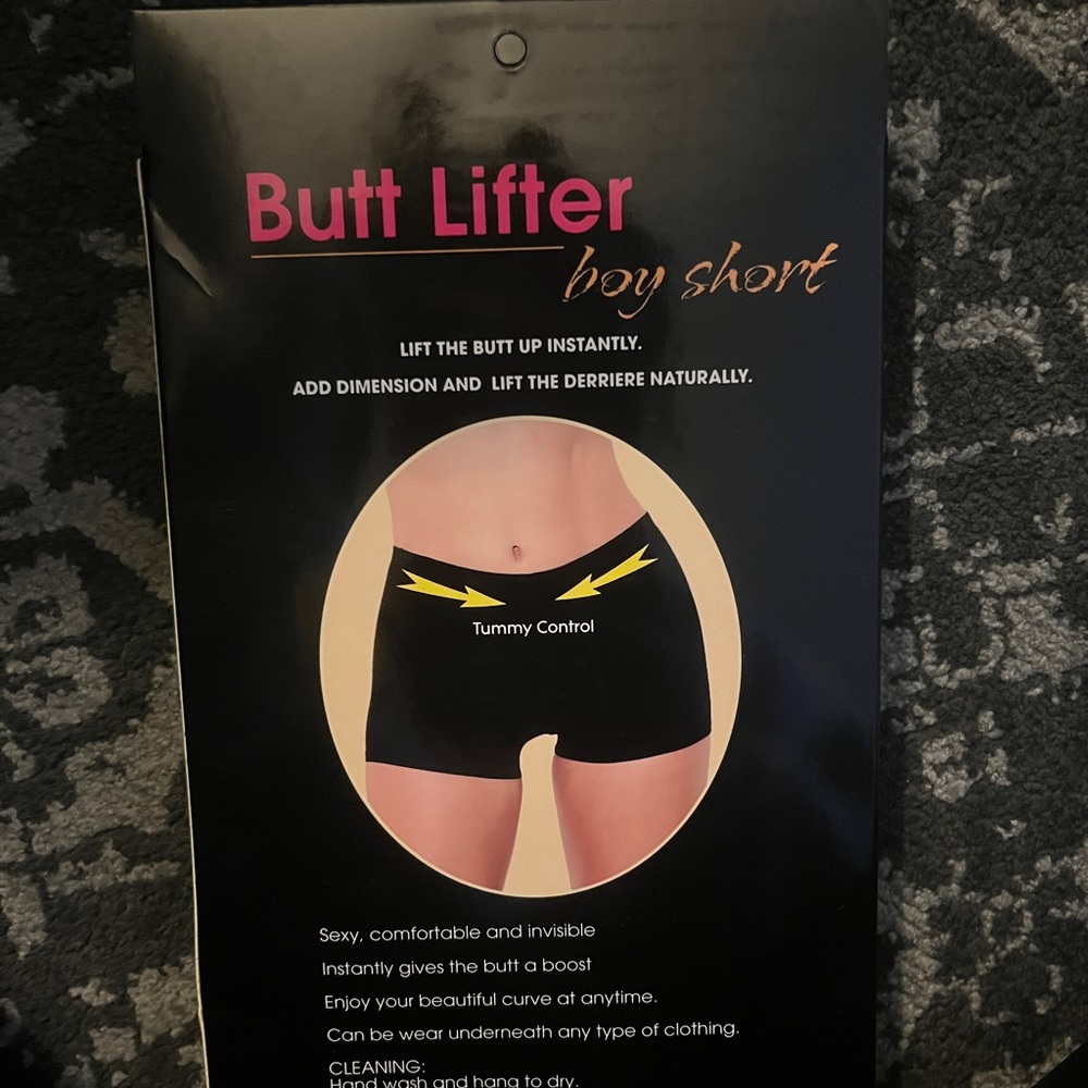 Fashion Nova Black Butt Lifter Boy Short